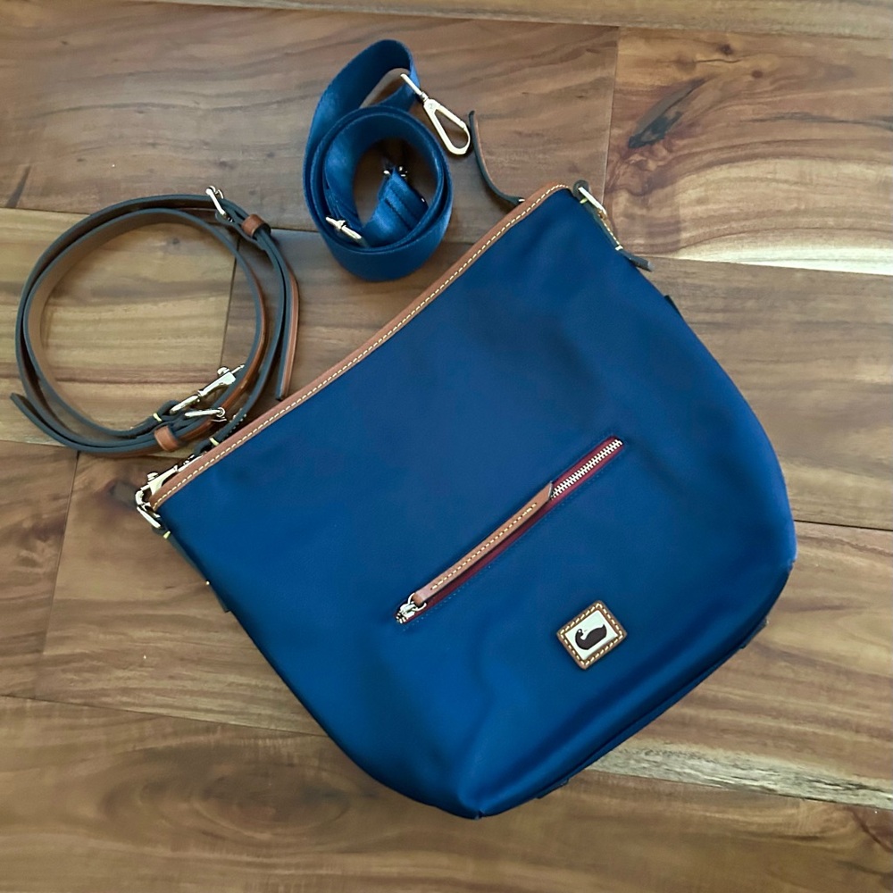 Dooney & Bourke Royal Blue Camden Hobo Crossbody Bag